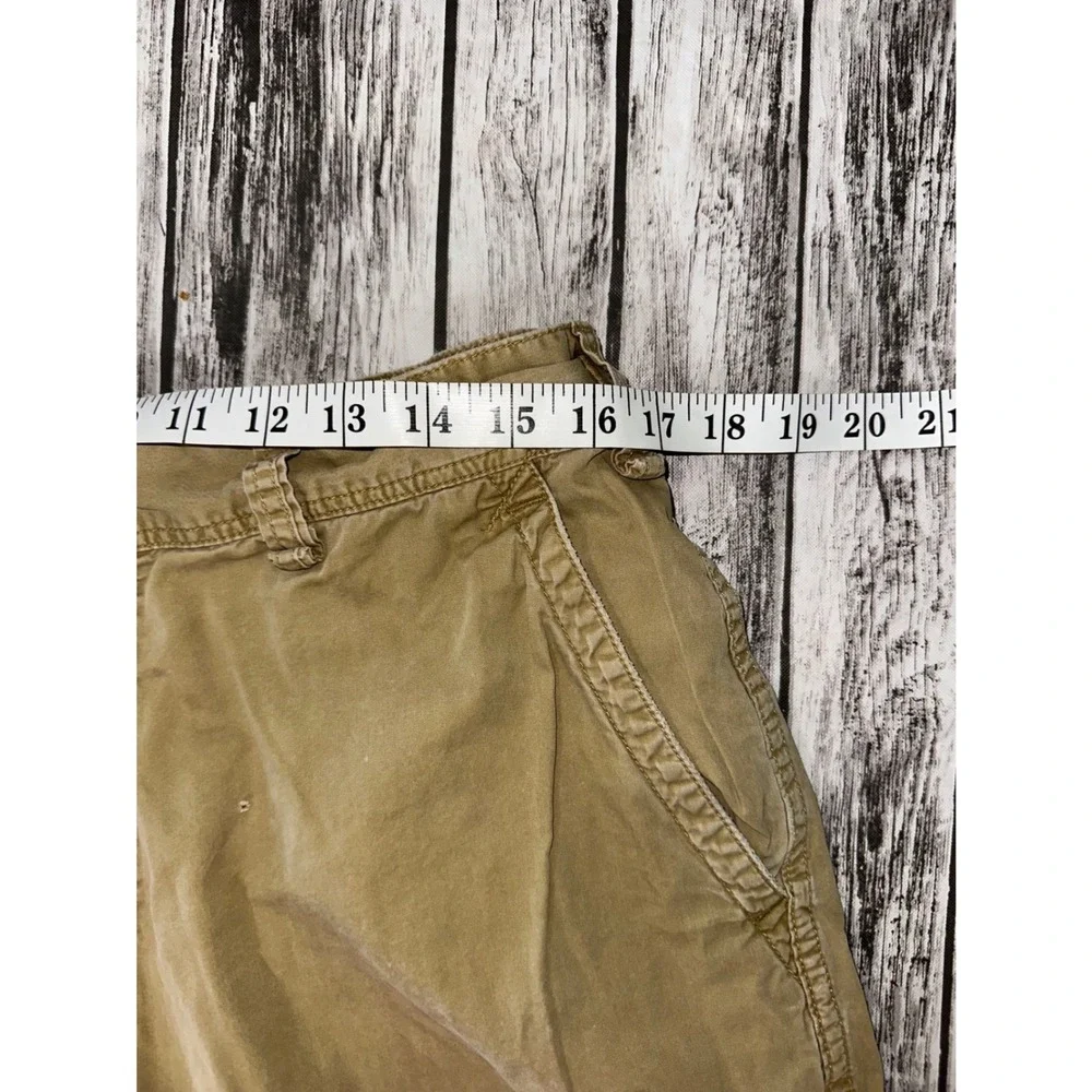 Ralph Lauren Polo Jeans Co. Beige Military Surplus Cargo Shorts Size 34 Vintage‎